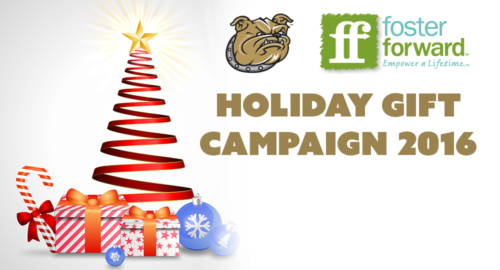 Bryant Athletics partners with Foster Forward to sponsor Holiday Gift Campaign
