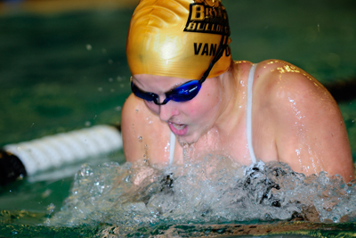 SWIMMING OPENS ECAC CHAMPIONSHIPS IN PITTSBURGH; NEW RECORD SET