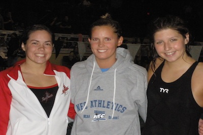 WOMEN'S SWIMMING SHATTERS MORE RECORDS WITH GREAT PERFORMANCES AT NEC CHAMPIONSHIPS FRIDAY