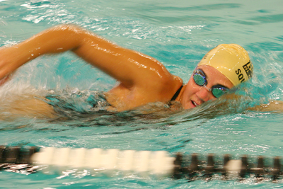 WOMEN’S SWIMMING STRUGGLES AGAINST VISITING VERMONT; BRYANT SPLITS THE WEEKEND SCHEDULE