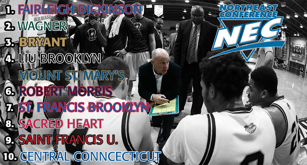 Bulldogs picked to finish third in the NEC Preseason Coaches Poll