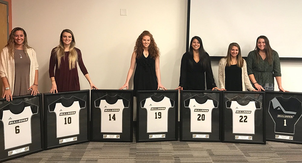 Women's soccer celebrated this year's success and its senior class at annual team banquet