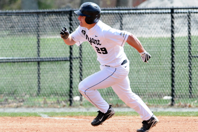 BRYANT COMPLETES SERIES SWEEP WITH 8-6 WIN OVER HOUSTON BAPTIST SUNDAY AFTERNOON