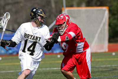 McMAHON’S HAT TRICK PACES BULLDOGS AS BRYANT EDGES QUINNIPIAC, 7-6, SATURDAY AFTERNOON