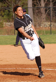 Bulldogs' Ace Enos Pitches Softball To 1-0 Win Over Assumption; Defense Falters in 3-2 Loss in Game Two