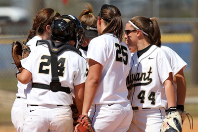 EAGLES BLANK BULLDOGS 8-0 IN FIVE INNINGS SATURDAY AT THE BRYANT SOFTBALL COMPLEX