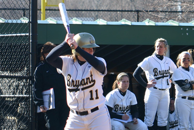 SOFTBALL DROPS TWO AGAINST MOUNT ST. MARY’S ON OPENING DAY OF NEC PLAY