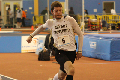 BRYANT INDOOR TRACK AND FIELD RACES PAST COMPETITION IN SEASON OPENER