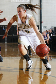 BRYANT TIES SCHOOL RECORD WITH EIGHTH-STRAIGHT WIN, 74-55, OVER CALDWELL COLLEGE