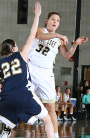 BRYANT WOMEN WIN NINTH-STRAIGHT GAME, 69-55, OVER MERRIMACK COLLEGE TO SET NEW SCHOOL RECORD