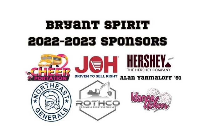 Bryant University Spirit Sponsors for 2023 Season