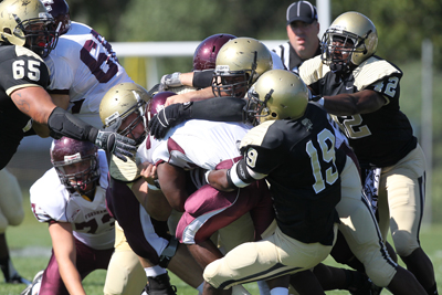 BRYANT FOOTBALL TRAVELS TO SAINT FRANCIS (PA) FOR FINAL ROAD GAME OF 2010