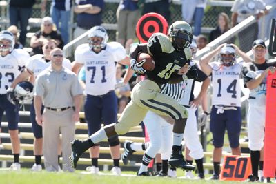 FOOTBALL MOVES TO 2-0 WITH 44-21 WIN OVER SAINT ANSELM SATURDAY