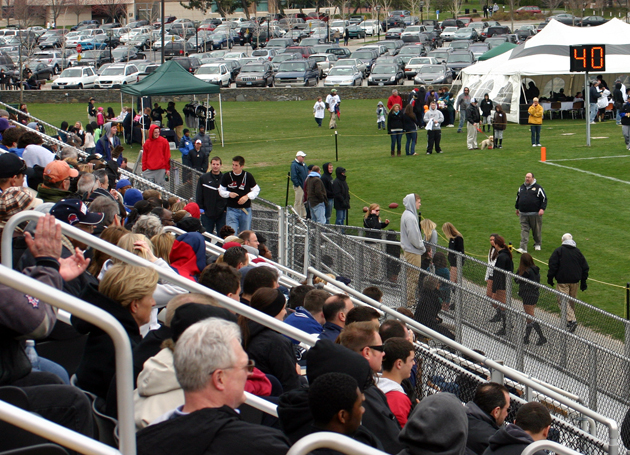 Fans pack the stands at the 2011 Black & Gold Spring Game