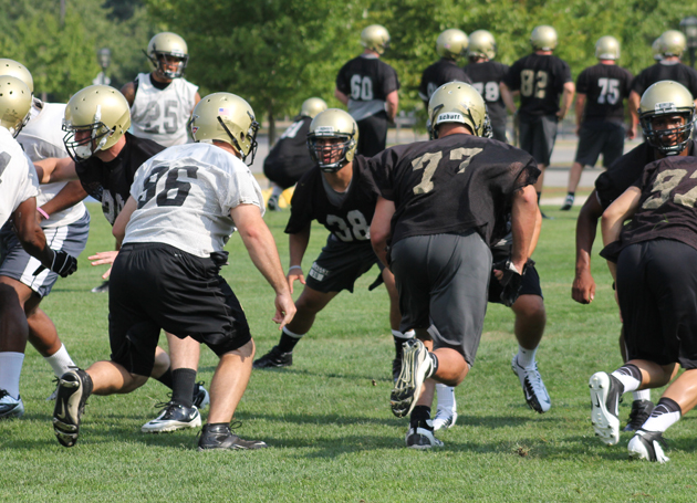 Football opens spring practices