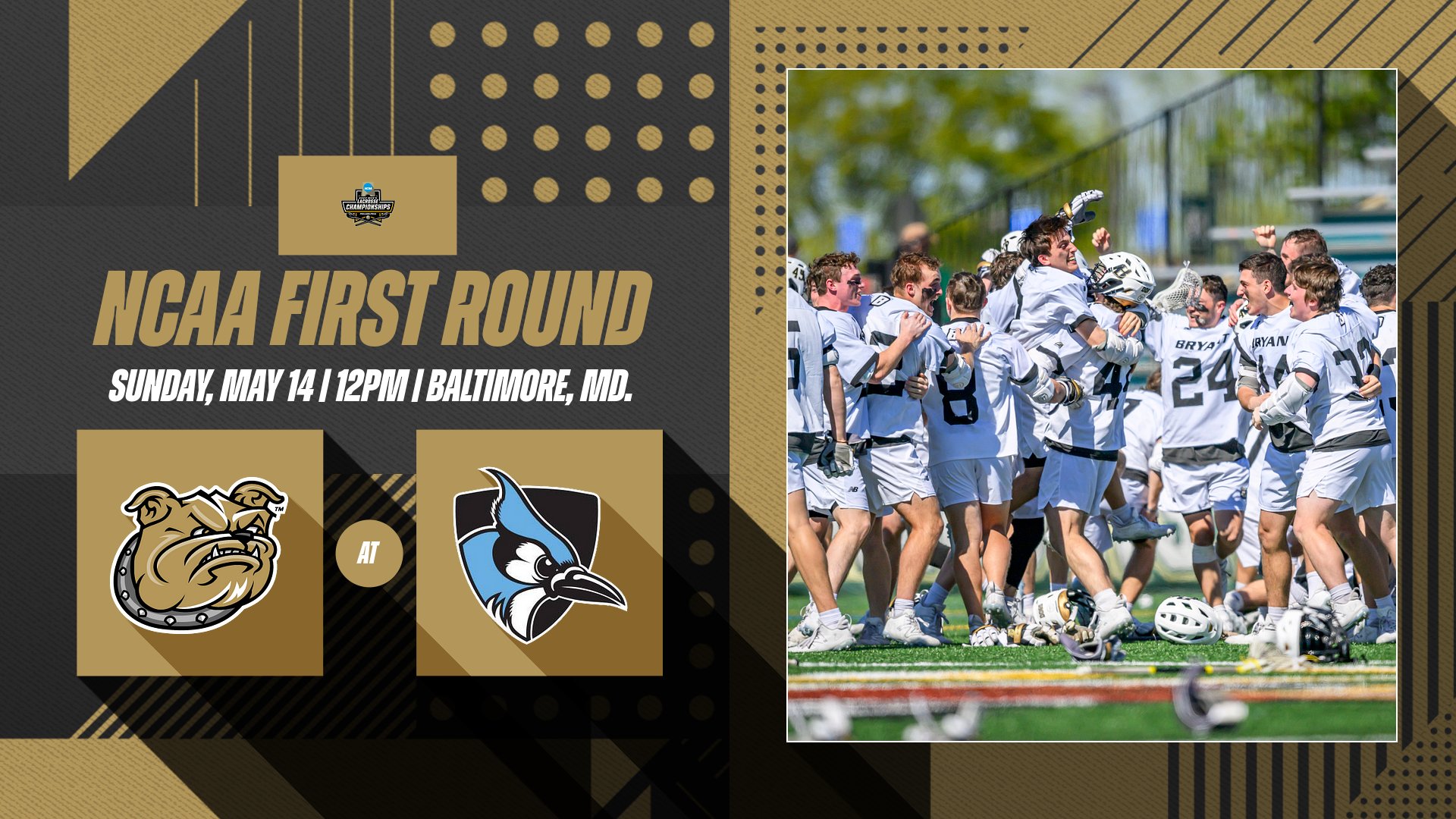 Bryant draws Johns Hopkins in NCAA First Round