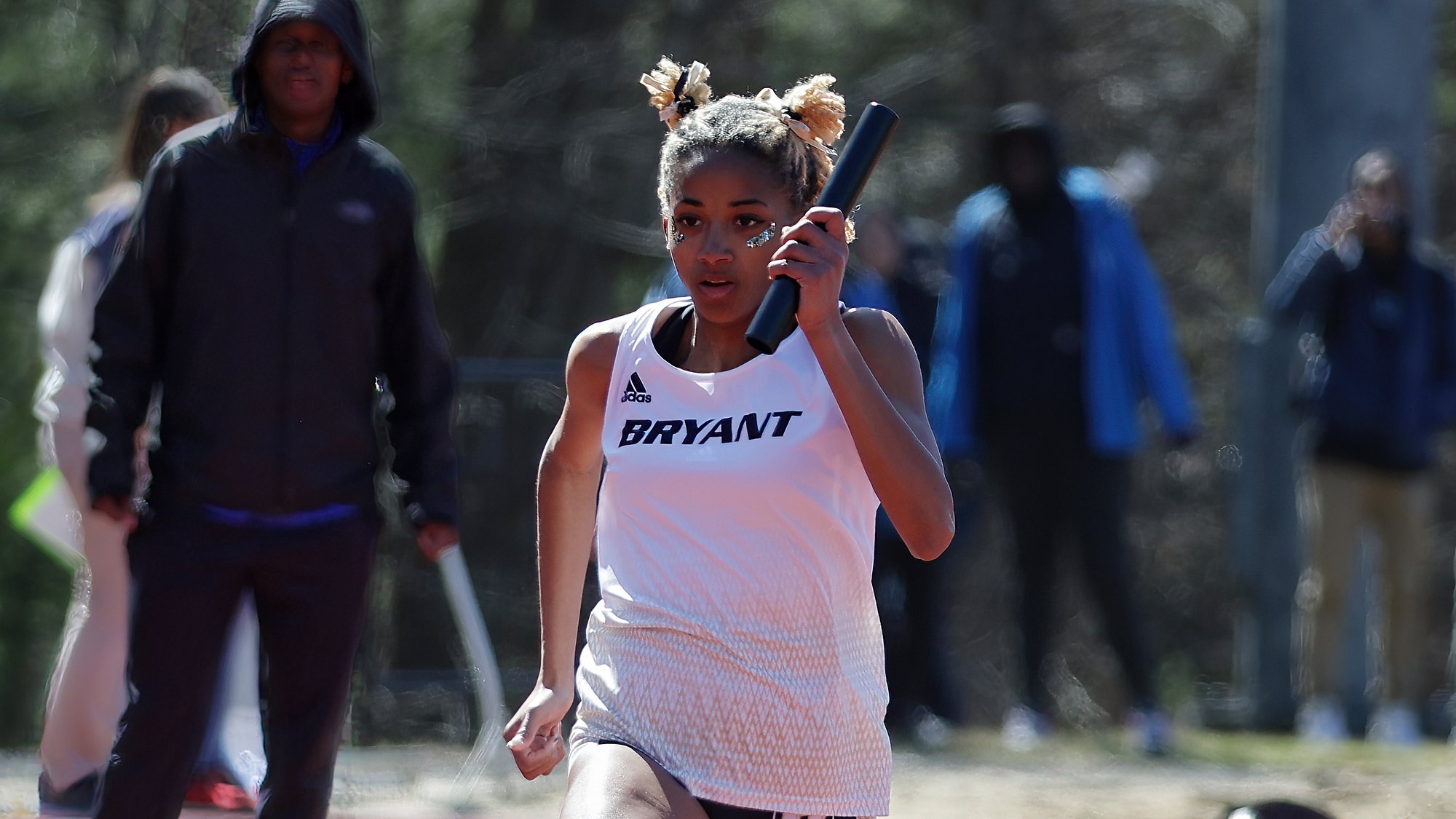 Hope Leads Bryant Performers at Providence Track Meets