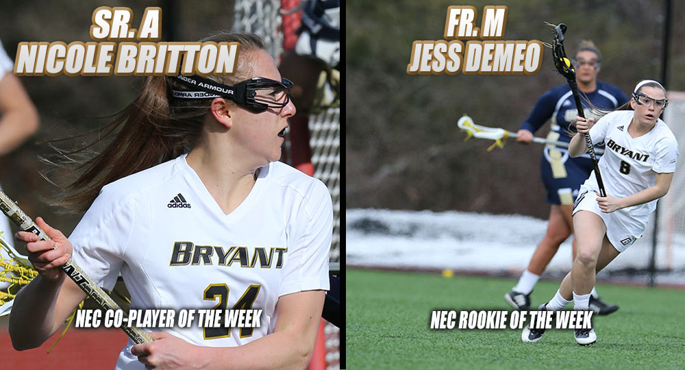 Britton and DeMeo take home final NEC weekly awards of the season