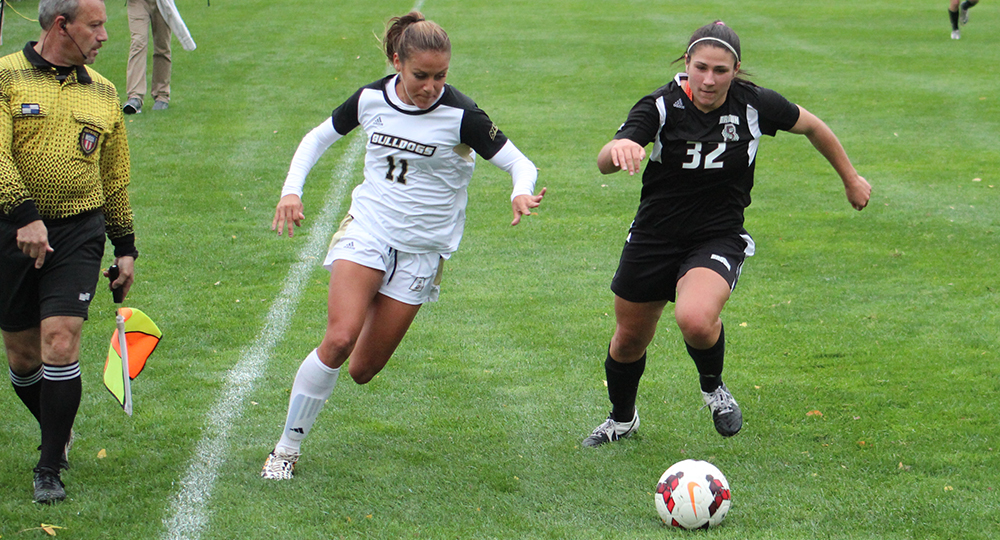 Benson's last minute goal leads Bulldogs to conference victory Friday afternoon