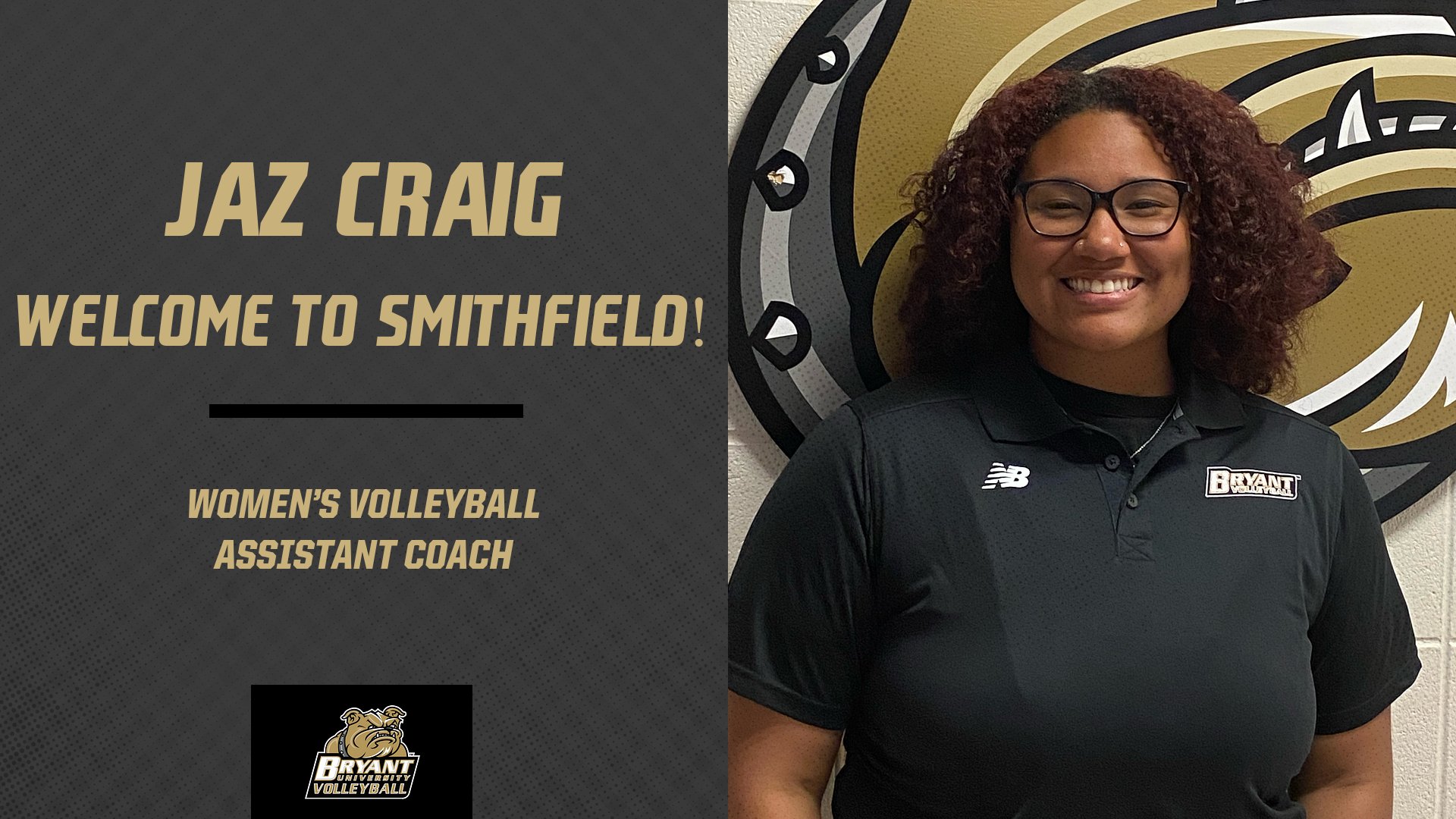Jazmine Craig joins Bryant Volleyball staff